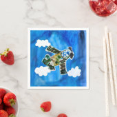 Army Jet "Kunst von Kindern" Serviette (Beispiel)