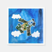 Army Jet "Kunst von Kindern" Serviette (Vorderseite)