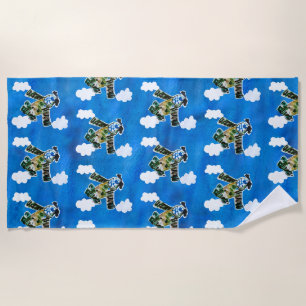 Army Jet "Kunst von Kindern" Strandtuch