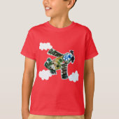Army Jet "Kunst von Kindern" T-Shirt (Vorderseite)