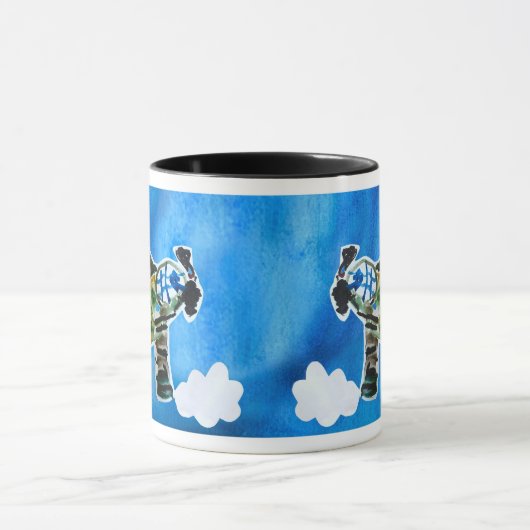Army Jet "Kunst von Kindern" Tasse (Zentrum)