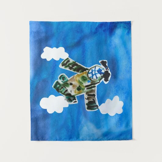 Army Jet "Kunst von Kindern" Wandteppich (Vorderseite)