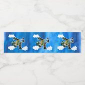 Army Jet "Kunst von Kindern" Wasserflaschenetikett (Einzelnes Label)