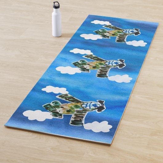 Army Jet "Kunst von Kindern" Yogamatte (Beispiel)