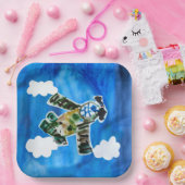 Army Jet Pappteller (Party)