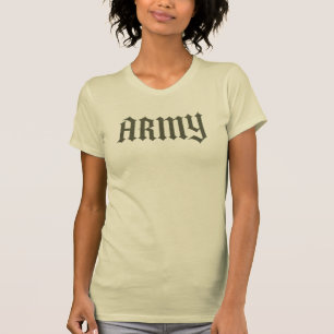 ARMY-Kalligraphie-Gravur des militärischen T - Shi T-Shirt