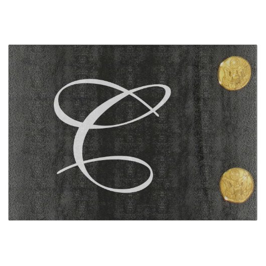 ARMY-Klasse A-einheitliches Monogramm-Glasspanbret Schneidebrett (Vorderseite)