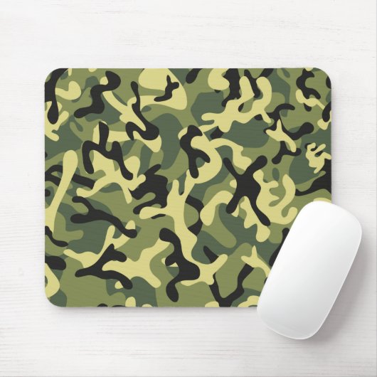 Army Lime Green Forest Camouflage | Camouflage For Mousepad (Mit Mouse)