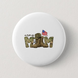 Army Mama Camourflage Mütter Day Mama Patriotic Us Button