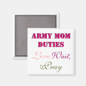 ARMY MAMA DUTIES MAGNET (Vorderseite/Rückseite)