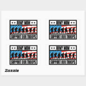 ARMY-MAMA RECHTECKIGER AUFKLEBER (Blatt)