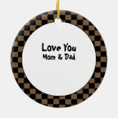 Army Man Cartoon Veteran Ethnic Personalisiert Keramik Ornament (Hinten)