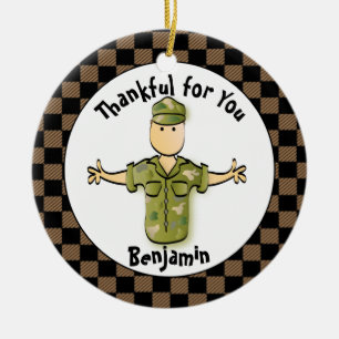 Army Man Personalisiert Geschenk - Funny Gift Vete Keramik Ornament