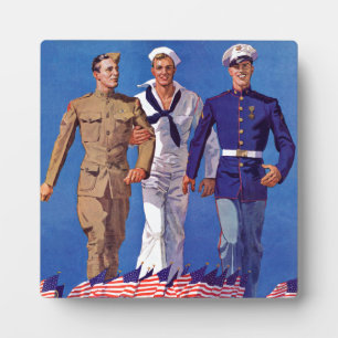 Army, Marine Fotoplatte