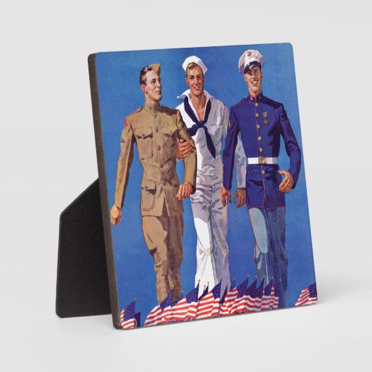 Army, Marine Fotoplatte (Vorderseite)