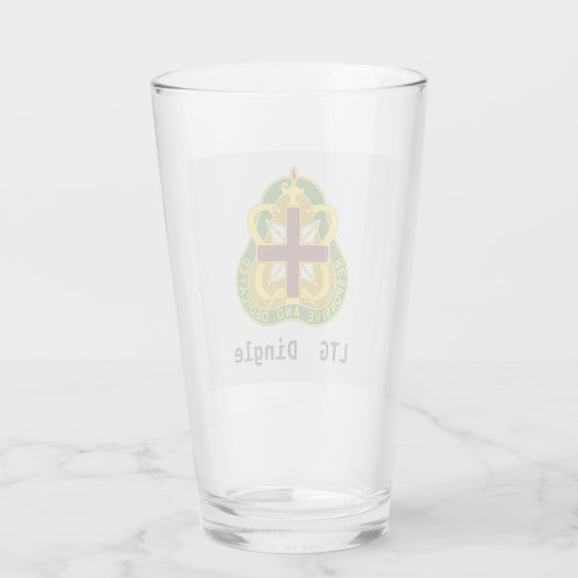 Army MEDCOM DUI Personalisiert Glas (Rückseite)