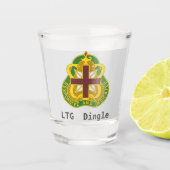 Army MEDCOM DUI Personalisiert Schnapsglas (Vorderseite)