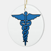 Army Medical Caduceus Keramik Ornament (Links)