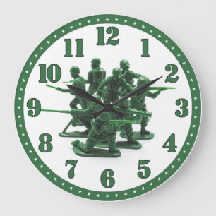 Army Men Clock Große Wanduhr