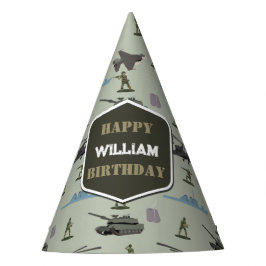 Army Military Camouflage Green Camo Birthday Partyhütchen