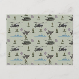 Army Military Camouflage Green Camo Feiertagspostkarte