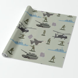 Army Military Camouflage Green Camo  Geschenkpapier
