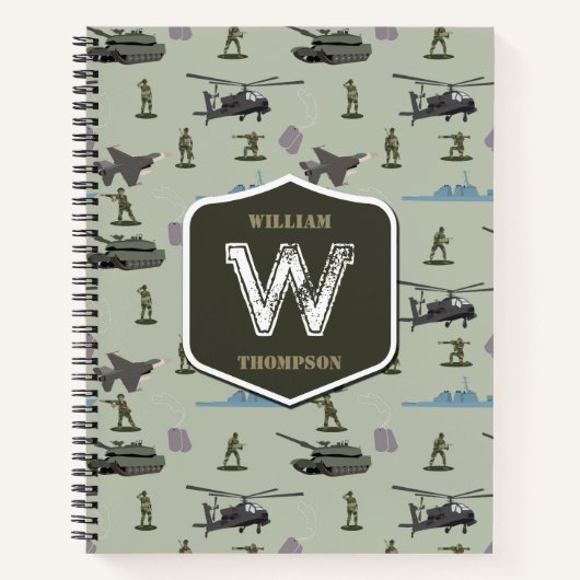 Army Military Camouflage Green Camo Pattern Notizblock (Vorderseite)