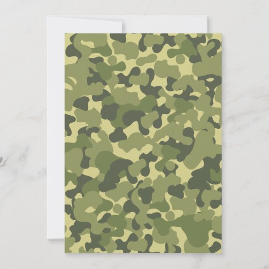 ARMY MILITARY TROOPS TANK INVITE BIRTHDAY PARTY EINLADUNG (Rückseite)