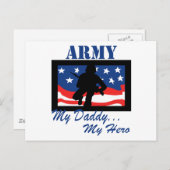 Army My Daddy My Held Postkarte (Vorne/Hinten)