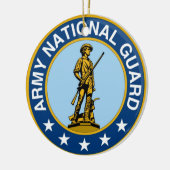 Army_National_Guard_logo Keramik Ornament (Links)