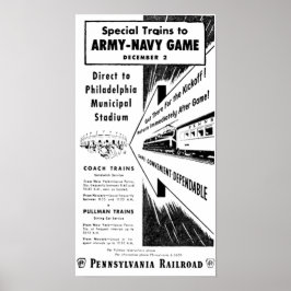Army Navy Spiel über die Pennsylvania Eisenbahn Poster