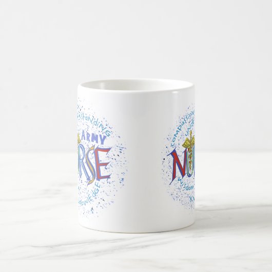Army Nurse Motto Kaffeetasse (Mittel)