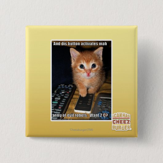 Army of Evil Robots Button (Vorderseite)