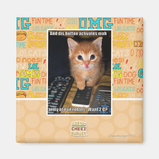 Army of Evil Robots Magnet (Vorne)