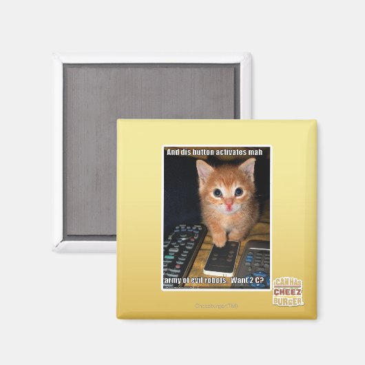 Army of Evil Robots Magnet (Vorderseite/Rückseite)