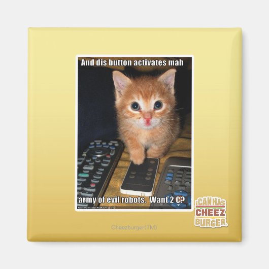 Army of Evil Robots Magnet (Vorne)