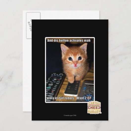 Army of Evil Robots Postkarte (Vorne/Hinten)