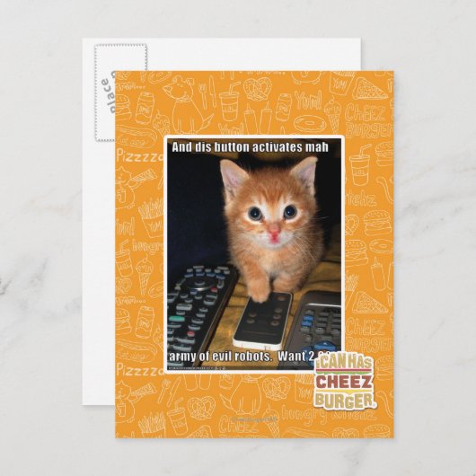 Army of Evil Robots Postkarte (Vorne/Hinten)