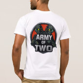 „Army of Two – Vater & Sohn im Einsatz“ T-Shirt (Rückseite)
