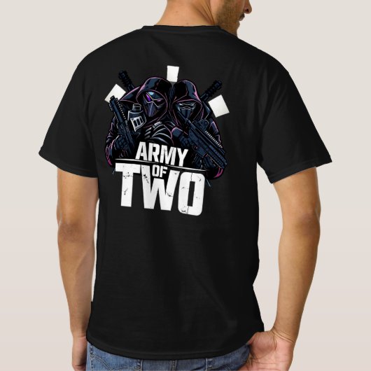 „Army of Two – Vater & Sohn im Einsatz“ T-Shirt (Rückseite)