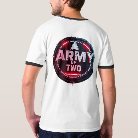 „Army of Two – Vater & Sohn im Einsatz“ T-Shirt (Schwarz voll)