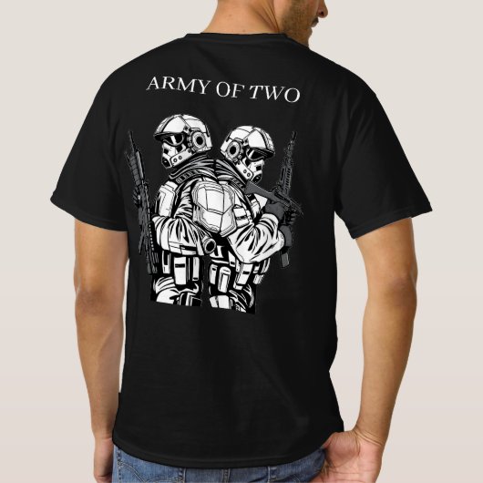 „Army of Two – Vater & Sohn im Einsatz“ T-Shirt (Rückseite)