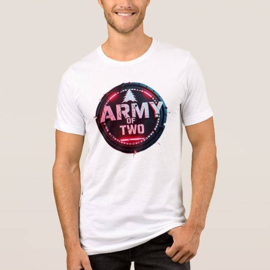„Army of Two – Vater & Sohn im Einsatz“ Tri-Blend Shirt (Vorderseite)