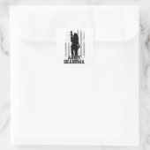 Army Oma Quadratischer Aufkleber (Tasche)
