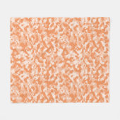 Army Orange Camouflage Camouflage Pattern Fleecedecke (Vorderseite (Horizontal))
