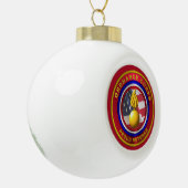 Army Ordnance Corps Veteran Keramik Kugel-Ornament (Links)