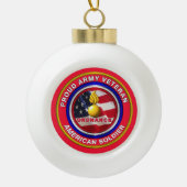Army Ordnance Veteran Weihnachten Keramik Kugel-Ornament (Vorderseite)