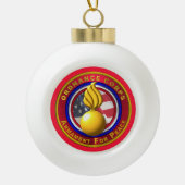 Army Ordnance Veteran Weihnachten Keramik Kugel-Ornament (Vorderseite)