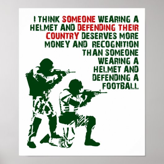 Army Over Sports Funny Poster (Vorne)