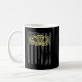 Army Parachute wings badge and US Flag airborne Kaffeetasse (Links)